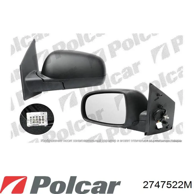 Compre 2747522M Polcar Espelho de retrovisão direito
