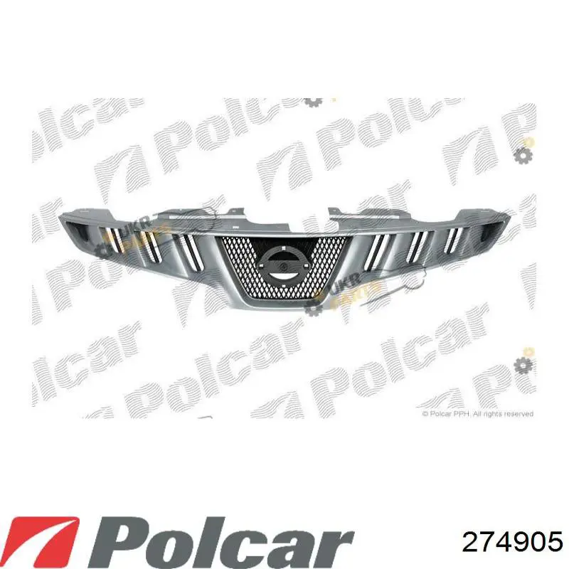  Grelha do radiador Nissan Murano SUV (Z51) (2008 - 2014) 