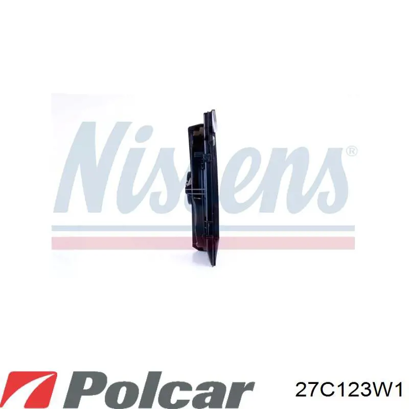 27C123W1 Polcar Difusor do radiador de esfriamento, montado com motor e roda de aletas