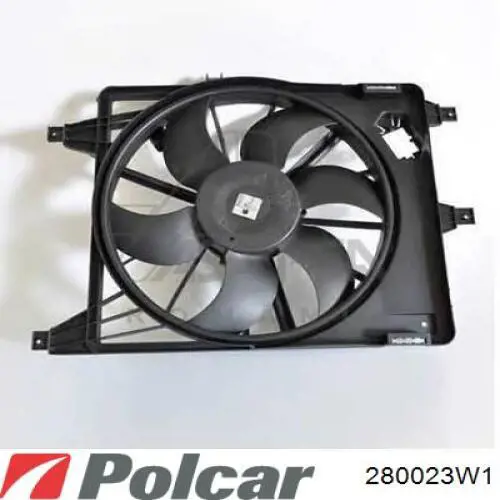 280023W1 Polcar Ventilador elétrico de esfriamento montado (motor + roda de aletas)