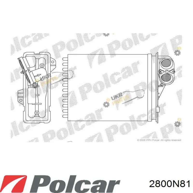 Compre 2800N81 Polcar Radiador de forno (de aquecedor)