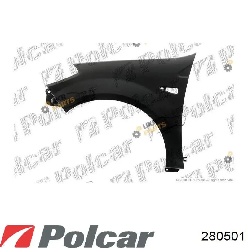280501 Polcar Pára-lama dianteiro esquerdo