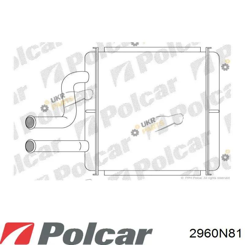 96331063 General Motors Radiador de forno (de aquecedor)