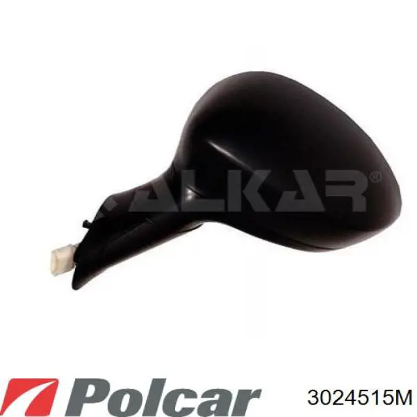 Espelho de retrovisão esquerdo 3024515M Polcar