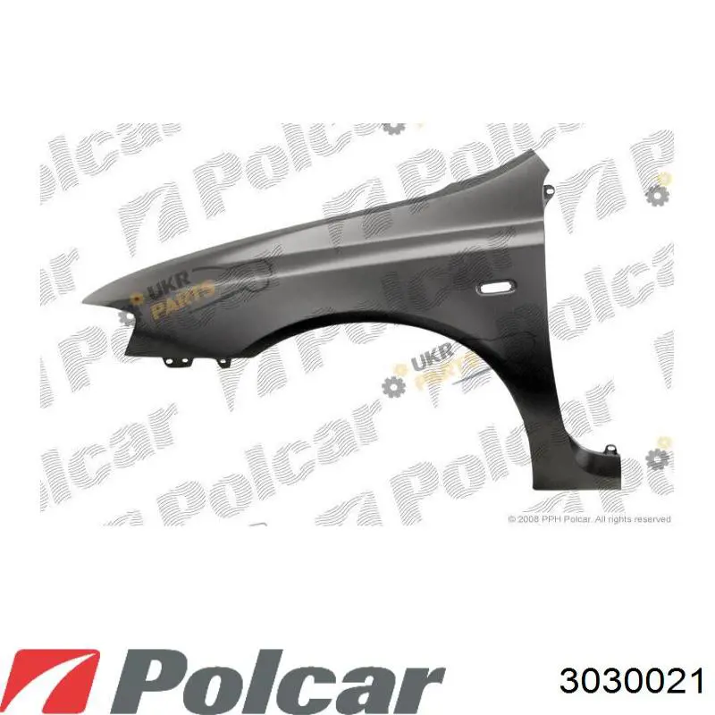 Pára-lama dianteiro direito Polcar 3030021 preço, a partir de 112,37 USD