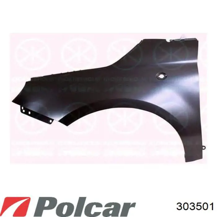 303501 Polcar Pára-lama dianteiro esquerdo