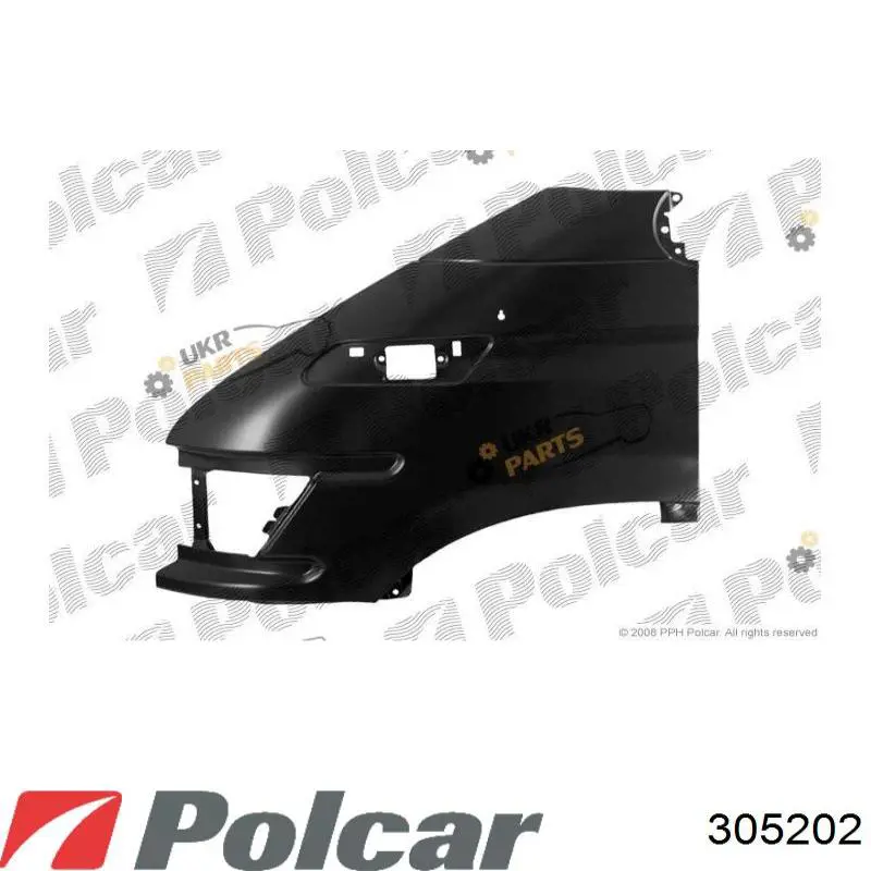 Compre 305202 Polcar Pára-lama dianteiro direito