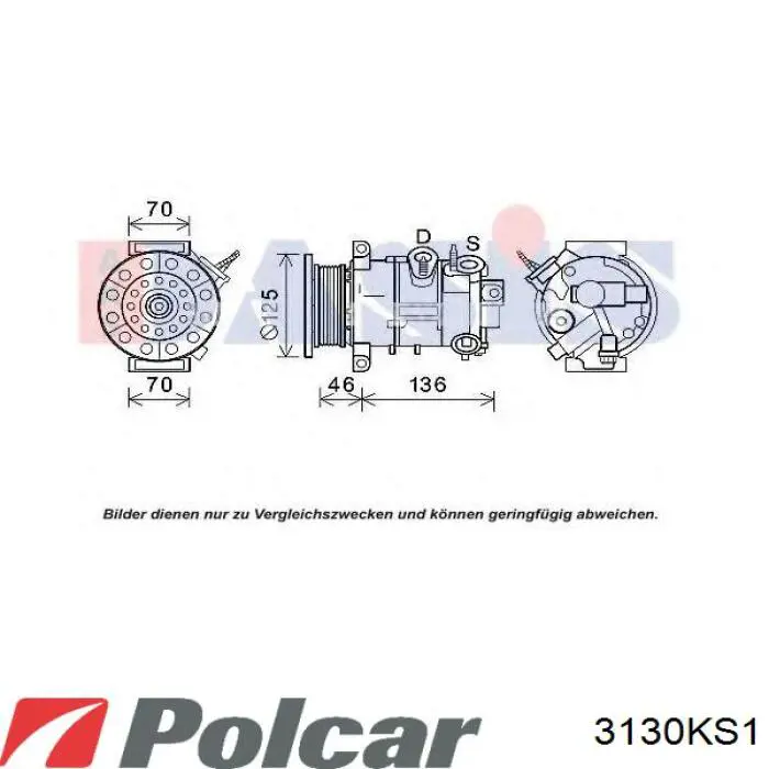 05058228AE Chrysler Compressor de aparelho de ar condicionado