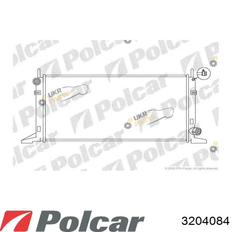 Compre 3204084 Polcar Radiador de esfriamento de motor