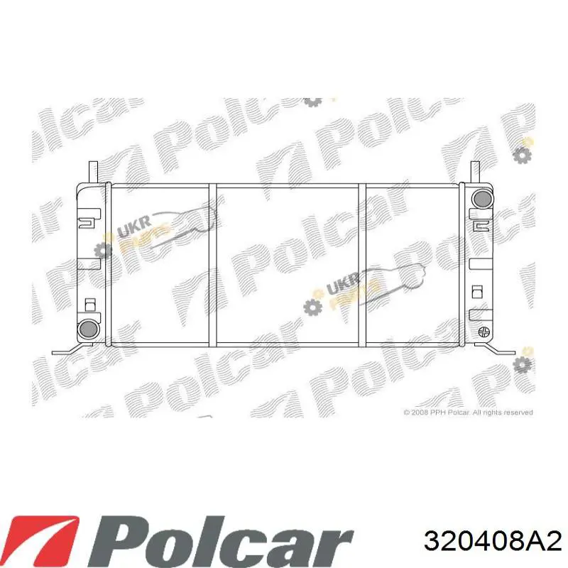 Compre 320408A2 Polcar Radiador de esfriamento de motor