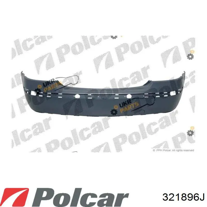 Pára-choque traseiro 321896J Polcar