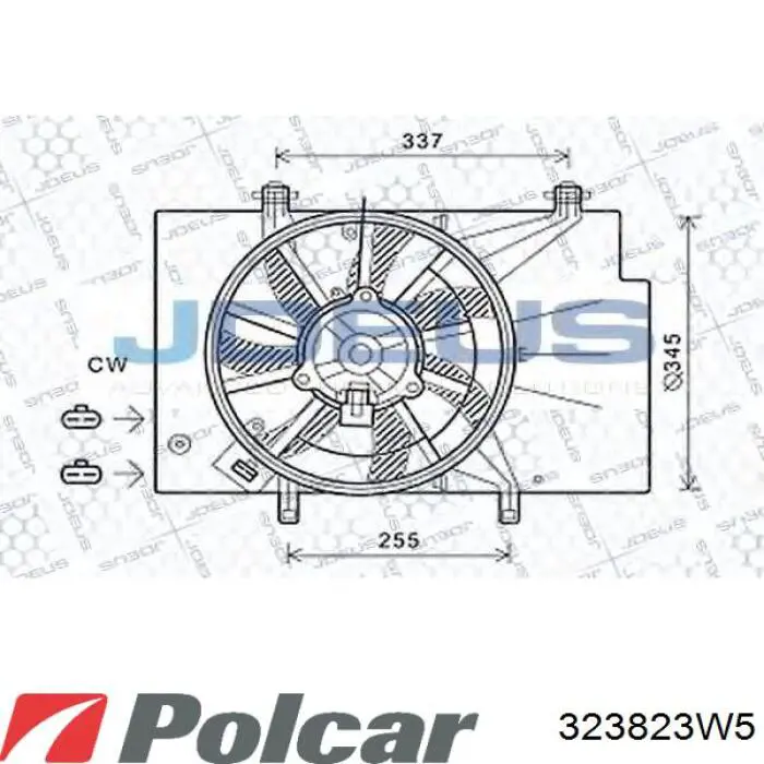 Difusor do radiador de esfriamento, montado com motor e roda de aletas Ford 8V518C607CK preço, a partir de 103,30 USD