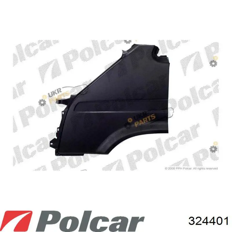 Pára-lama dianteiro esquerdo Polcar 324401 preço, a partir de 69,02 USD