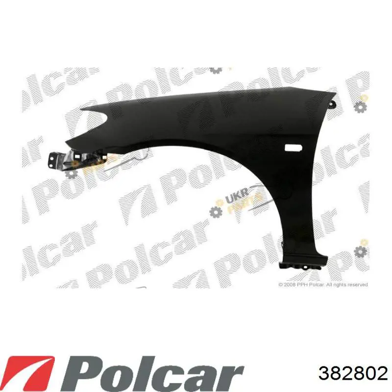 382802 Polcar Pára-lama dianteiro direito