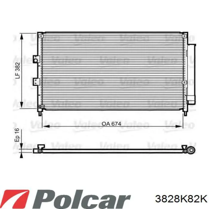 Radiador de aparelho de ar condicionado TYC 606TY2092 preço, a partir de 115,65 USD