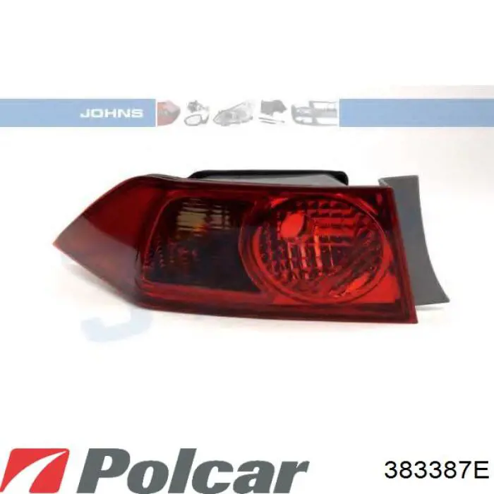 Lanterna traseira esquerda externa 383387E Polcar