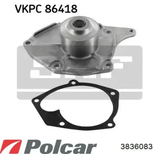 Radiador de esfriamento de motor 3836083 Polcar