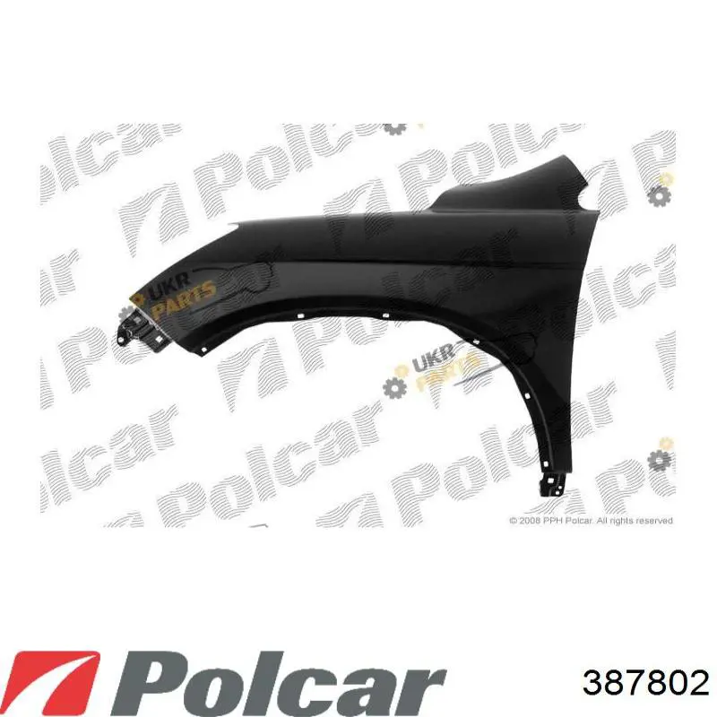 Pára-lama dianteiro direito 387802 Polcar