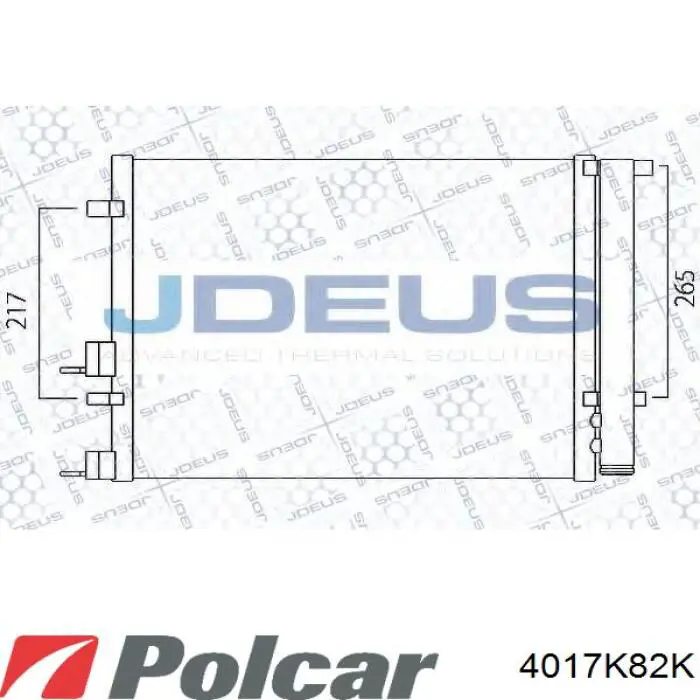Radiador de aparelho de ar condicionado 814435 VALEO
