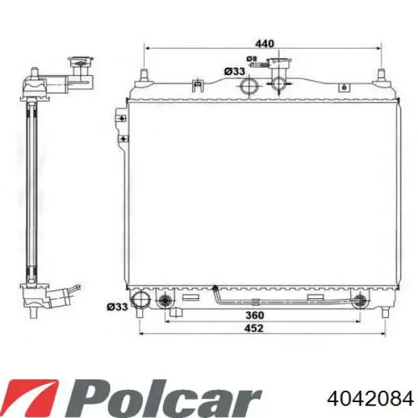 Radiador de esfriamento de motor Kale 346125 preço, a partir de 133,33 USD