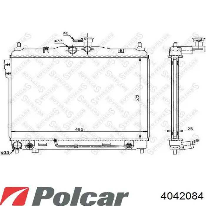 Compre 346125 Kale Radiador de esfriamento de motor