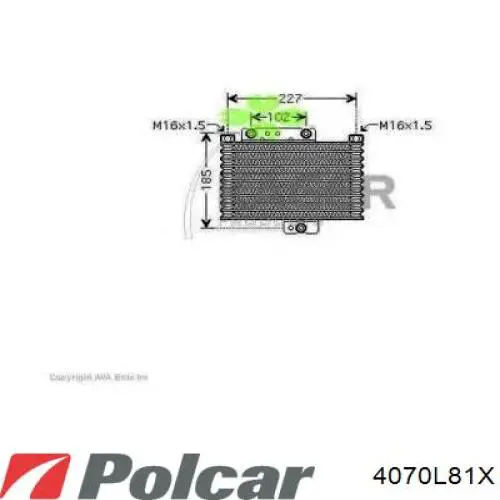 HB021400 Mitsubishi Radiador de óleo