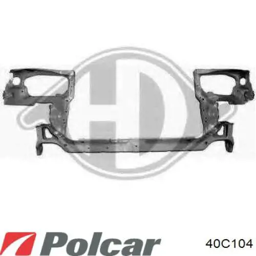40C104 Polcar Suporte do radiador montado (painel de montagem de fixação das luzes)