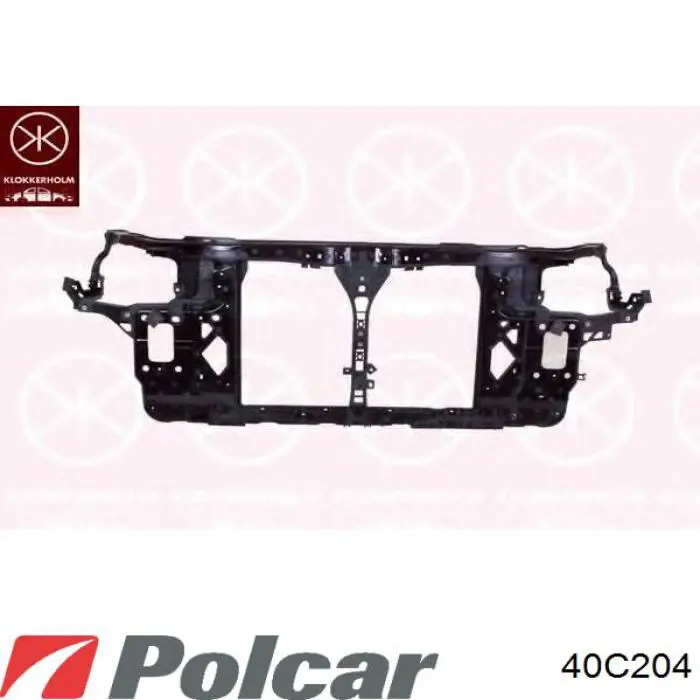 40C204 Polcar Suporte do radiador montado (painel de montagem de fixação das luzes)