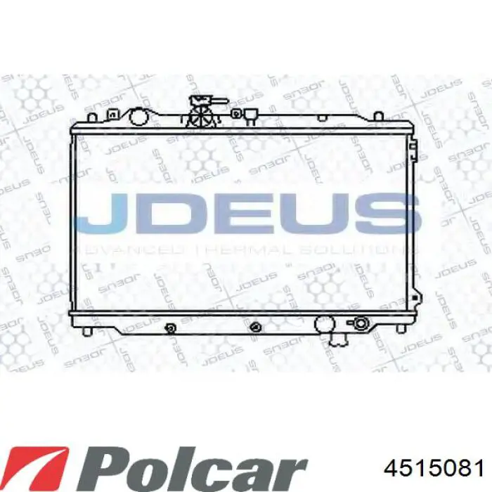 Radiador de esfriamento de motor 4515081 Polcar