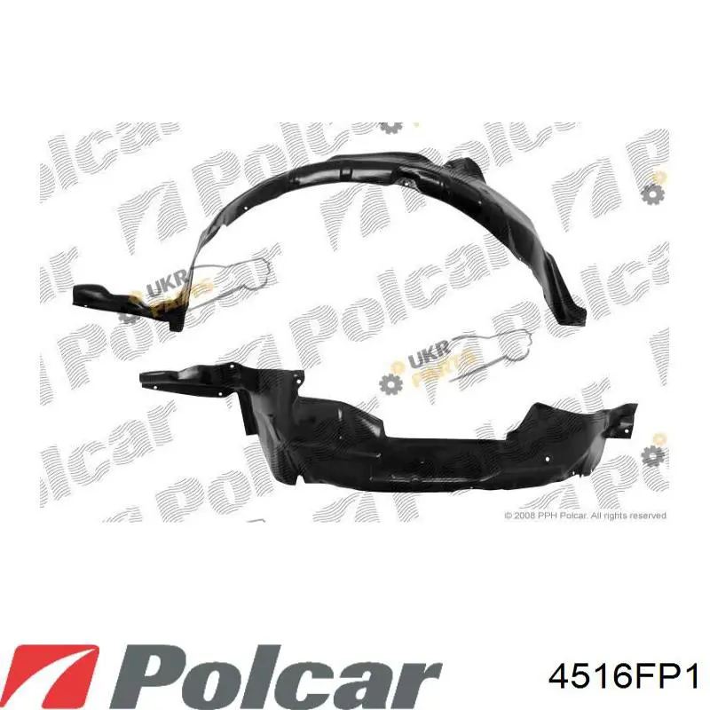 Guarda-barras direito do pára-lama dianteiro para Mazda 626 IV GE