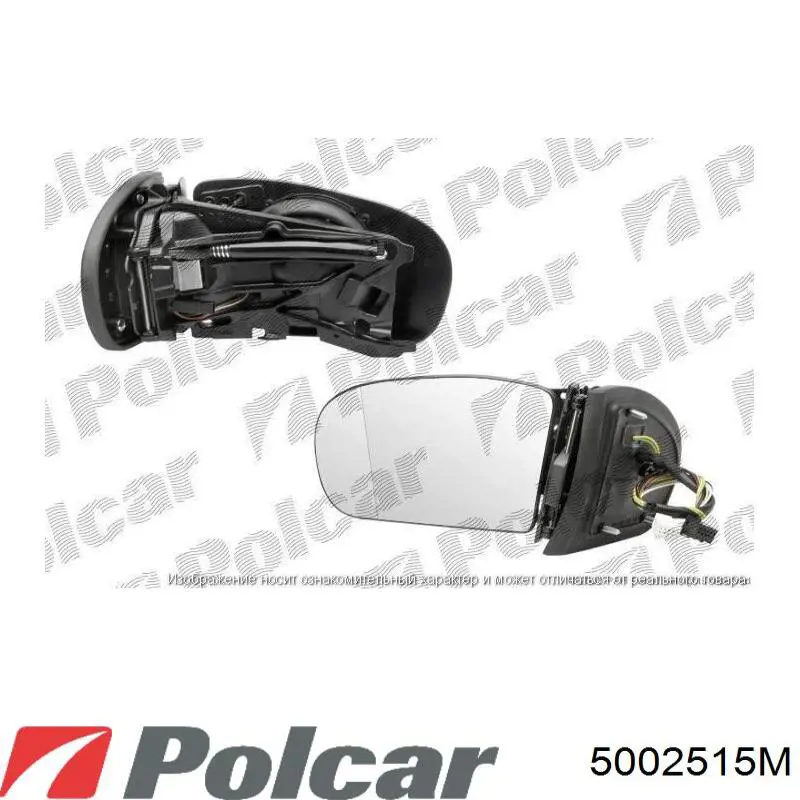 Espelho de retrovisão esquerdo 5002515M Polcar