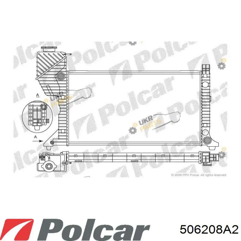 Radiador de esfriamento de motor Polcar 506208A2 preço, a partir de 169,46 USD