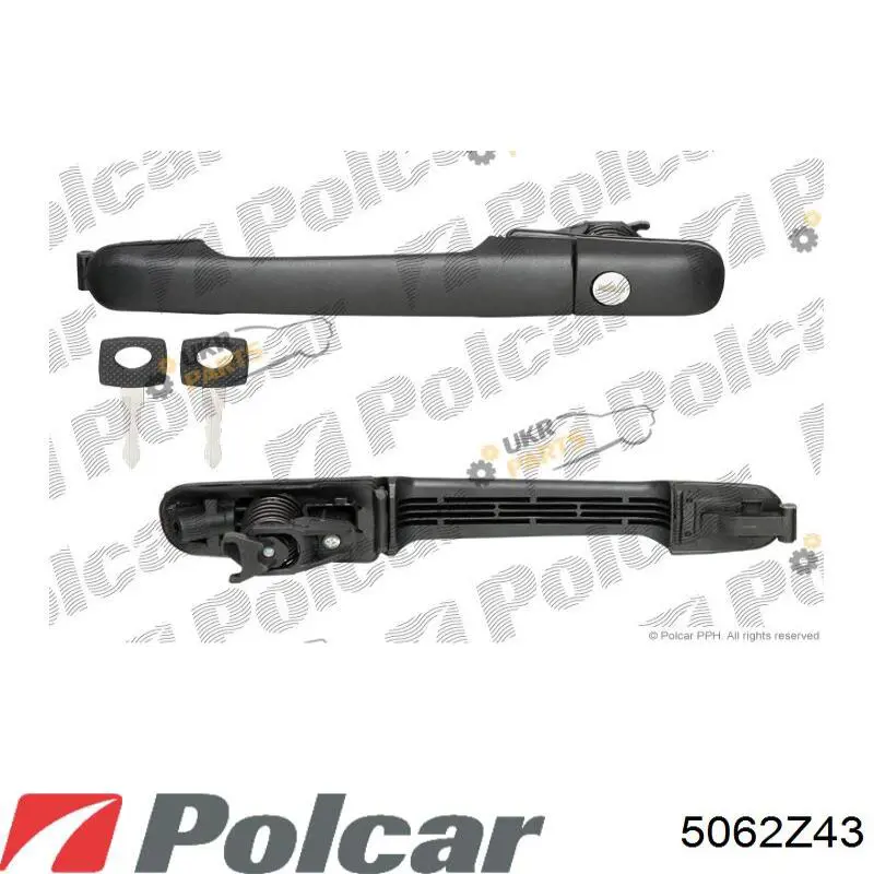 Compre 5062Z43 Polcar Maçaneta externa da porta dianteira