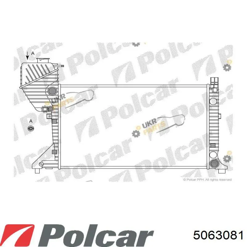 Compre 5063081 Polcar Radiador de esfriamento de motor