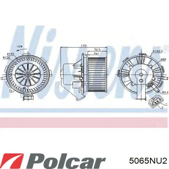 Compre 5065NU2 Polcar Motor de ventilador de forno (de aquecedor de salão)
