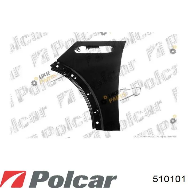 Pára-lama dianteiro esquerdo Polcar 510101 preço, a partir de 52,64 USD