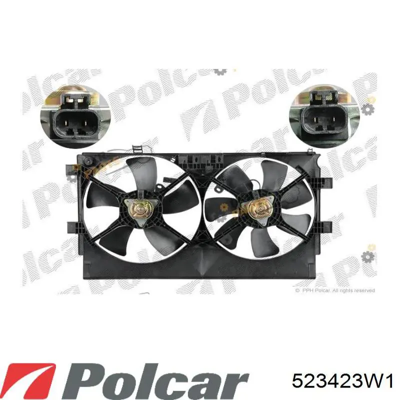 MB312899 Mitsubishi Ventilador (roda de aletas) do radiador de esfriamento esquerdo