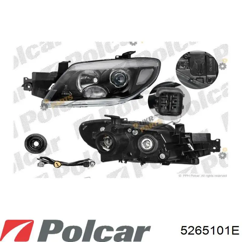 Luz direita para Mitsubishi Outlander I CU