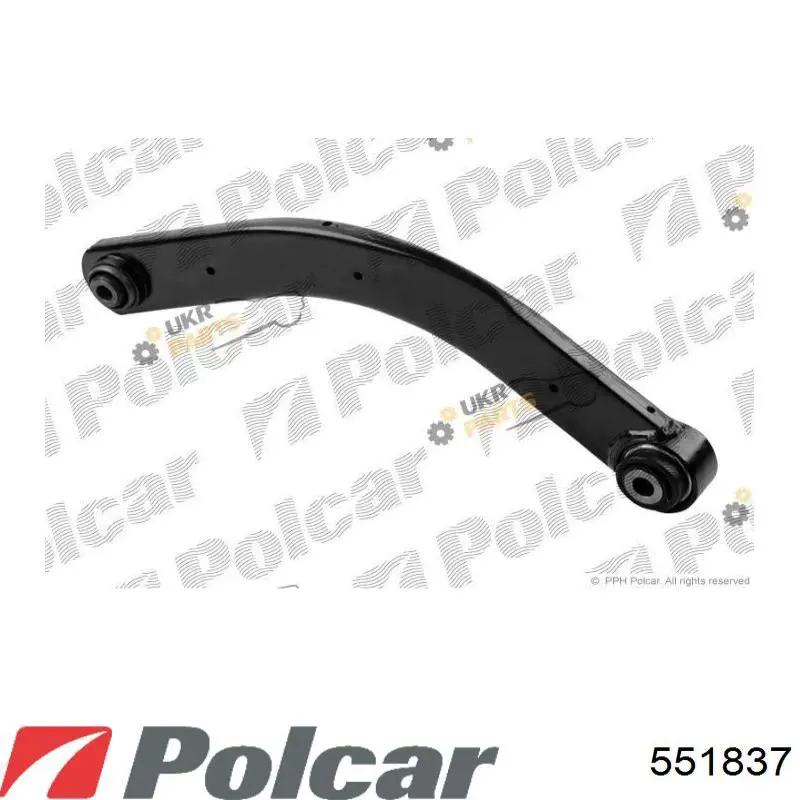 551837 Polcar Braço oscilante inferior esquerdo de suspensão dianteira