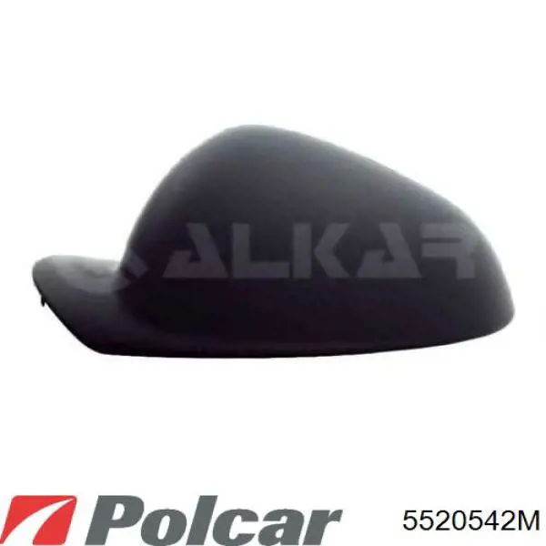 Elemento espelhado do espelho de retrovisão esquerdo 5520542M Polcar
