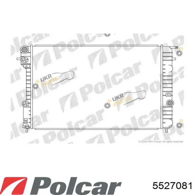 5527081 Polcar Radiador de esfriamento de motor