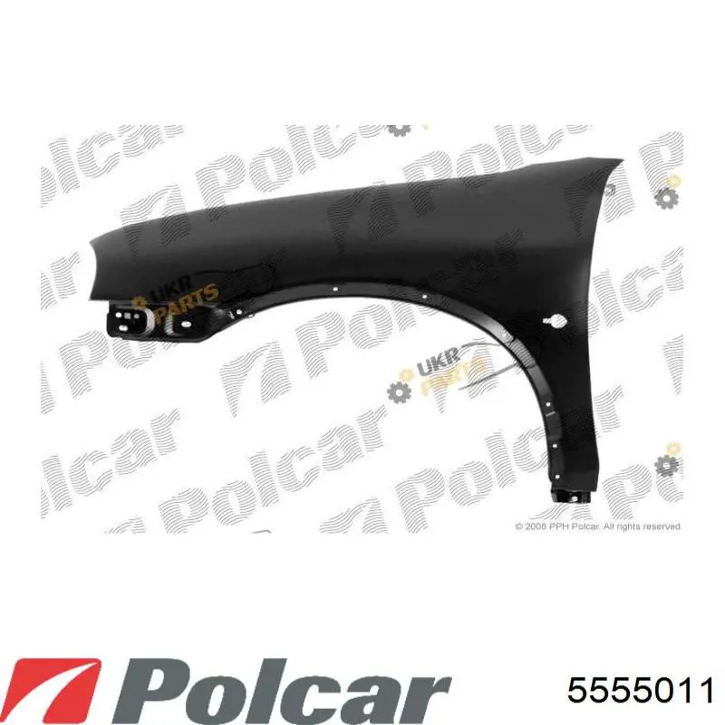 Pára-lama dianteiro esquerdo 5555011 Polcar