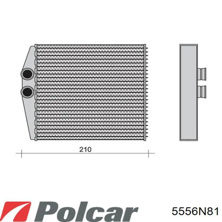 Radiador de forno (de aquecedor) Polcar 5556N81 preço, a partir de 46,69 USD