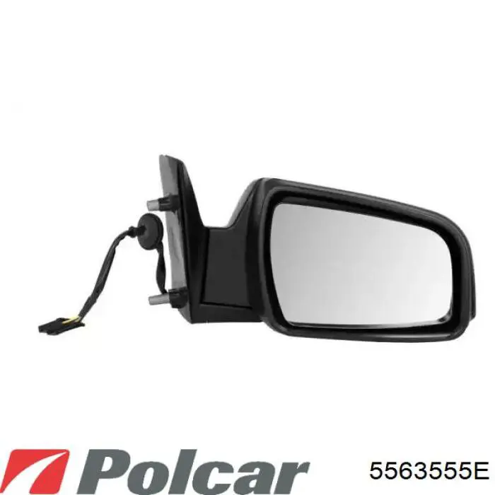 5563555E Polcar Elemento espelhado do espelho de retrovisão direito