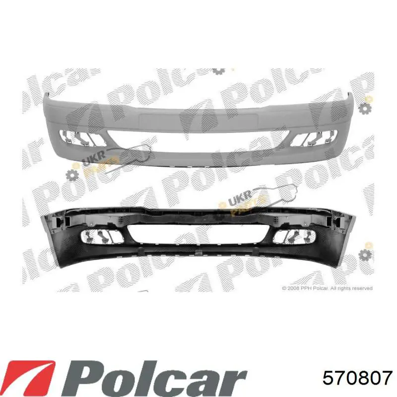 Pára-choque dianteiro 570807 Polcar