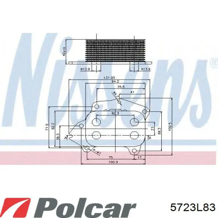 Compre 5723L83 Polcar Caixa do filtro de óleo