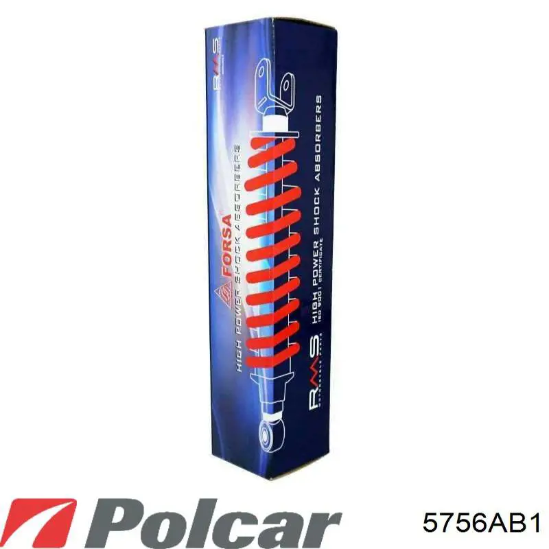 5756AB1 Polcar Amortecedor de tampa de porta-malas (de 3ª/5ª porta traseira)