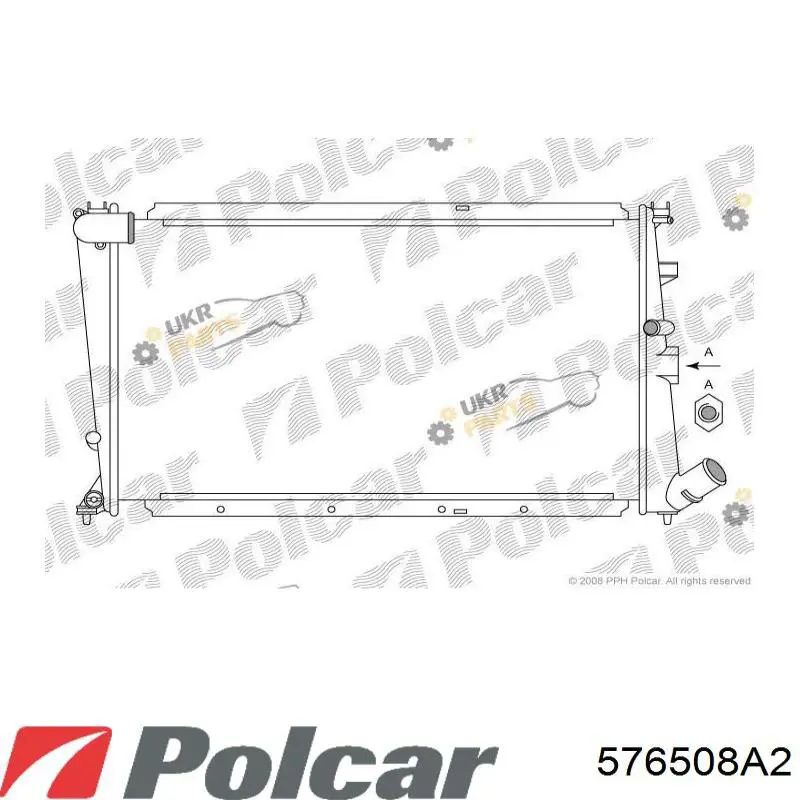 Compre 576508A2 Polcar Radiador de esfriamento de motor