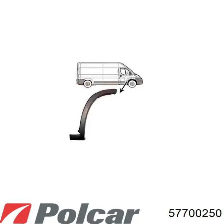 1307938070 Fiat/Alfa/Lancia Expansor (placa sobreposta) de arco do pára-lama dianteiro direito