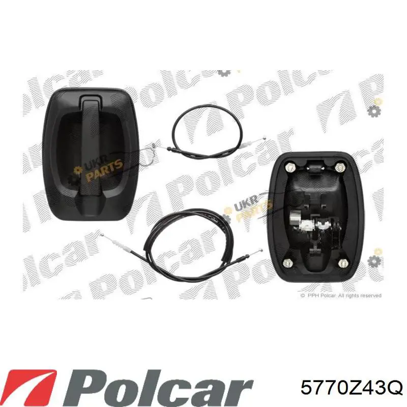 Compre 5770Z42 Polcar Maçaneta externa da porta lateral (deslizante)